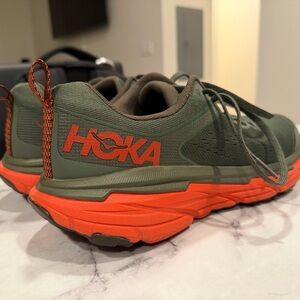 Hoka Olive and Tangerine Challenger ATR 10.5M